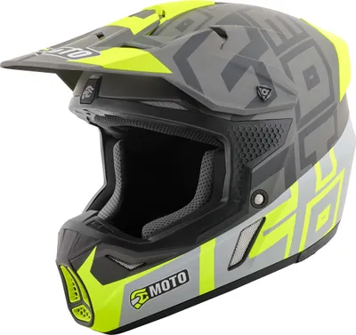 Zdjęcie produktu dla Kask motocrossowy FC-Moto Merkur Flex, czarny/żółty, M