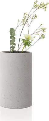 Immagine prodotto di Blomus COLUNA vaso S, vaso decorativo, vaso da fiori, vaso cilindrico, poliresina, grigio chiaro, 20 cm, 65595