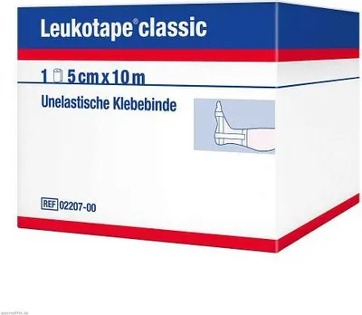 Produktbild von Leukotape Classic 5 cmx10 m weiß 1 St