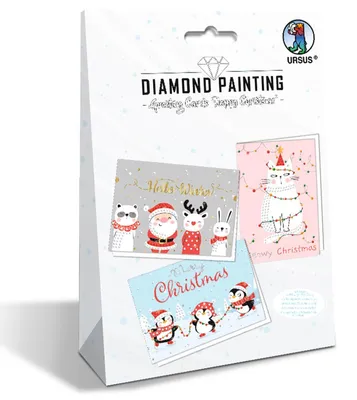 Produktbild von URSUS Diamond Painting Karten Happy Christmas