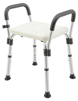Obrázok produktu pre Nastaviteľná sprchová stolička s opierkami, nosnosť 150 kg