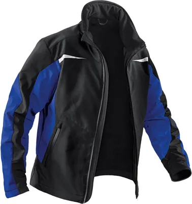 Produktbild von Softshelljacke Form 1241 Gr.M schwarz/kornblumenblau KÜBLER