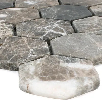 Produktbild von Mosaikfliesen Marmor Tarsus Hexagon Emprador