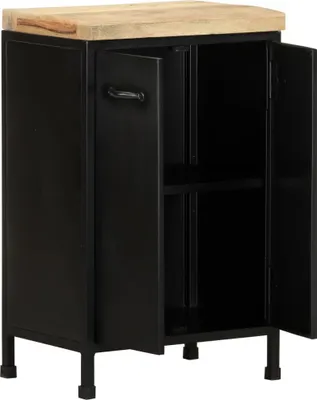 Produktbild von vidaXL Sideboard 47x35x76 cm Raues Mangoholz