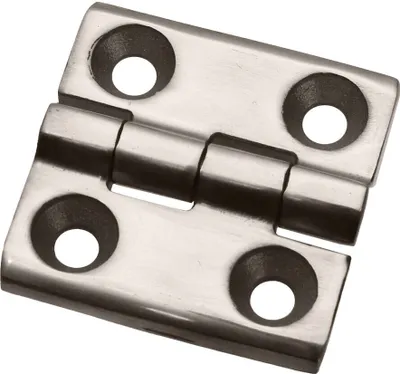 Produktbild von V2A Edelstahl Scharnier Metallscharnier rostfrei Türscharnier Möbelscharnier 50x50mm