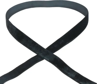 Produktbild von Samtband Schwarz 20mm Dekoband Geschenkband 10m