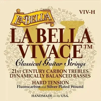 Zdjęcie produktu dla La Bella VIV-H Vivace Hard Struny Nylonowe do Gitary Klasycznej