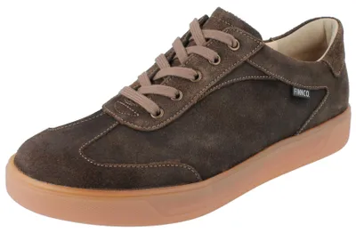 Produktbild von FINN COMFORT FINNCO Interlagos Herren Halbschuhe dunkelbraun Veloursleder - Größe: UK 6
