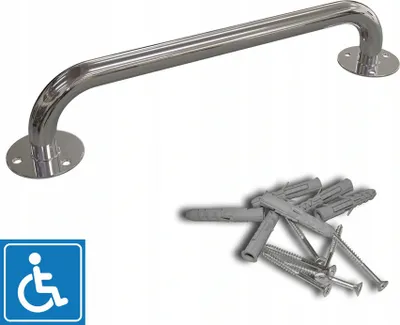 Produktbild von Gerader Haltegriff Badgriff Wannengriff Duschgriff EDELSTAHL 60cm Wannengriff Haltegriff Badewannengriff Badewanne Haltegriff Haltestange Handlauf Haltegriff für Bad und WC Griff Haltegriff für Badezimmer Badewannen Griff Wandhaltegriff Stützgriff Barierrefrei Haltegriff Duschgriff