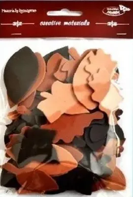 Image de Feuilles brunes tonales 60 pcs