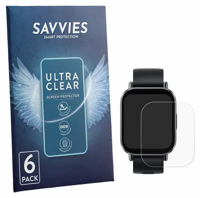Produktbild von 6x Für Xiaomi Redmi Watch 5 Active Schutzfolie Savvies Displayschutz Display Schutz Folie Klar Transparent