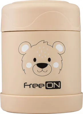 Zdjęcie produktu dla FreeON Termos na żywność ze stali nierdzewnej 350 ml - beżowy