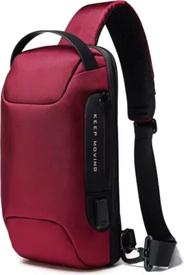 Obrázek produktu pro Taška přes rameno s USB nabíjením IS-36229 - Červená KP36229