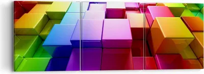 Produktbild von Bild auf Leinwand - Leinwandbild - Abstrakt bunt entwurf muster - 90x30cm - Wand Bild - Wanddeko - Leinwanddruck - Bilder - Kunstdruck - Wanddekoration - Leinwand bilder - Wandkunst - CA90x30-2174