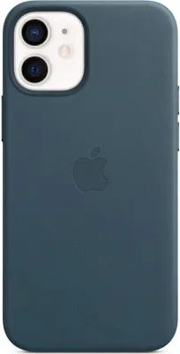 Produktbild von Apple iPhone 12 Mini Hülle - Echtleder - Hard Case, Backcover - Blau