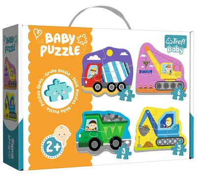 Produktbild von Trefl Baby Classic vehicles on the constru, 6 Stück(e), Fahrzeuge, 2 Jahr(e)