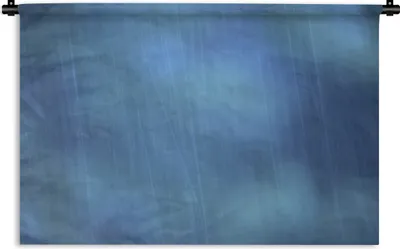 Produktbild von MuchoWow® Wandteppich Wandbehang Regen für einen blauen Himmel bei Nacht 120x80 cm Tapisserie Dekoration Wandtuch - Wanddekorationen - Wandtücher