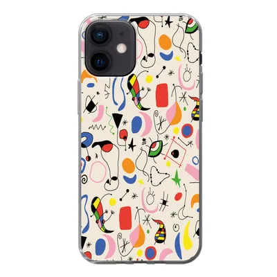 Produktbild von MuchoWow® Handyhülle Schutzhülle Hülle für iPhone 12 Muster - Abstrakt - Kunst Silikon Softcase Handy Hülle - Schutzhülle