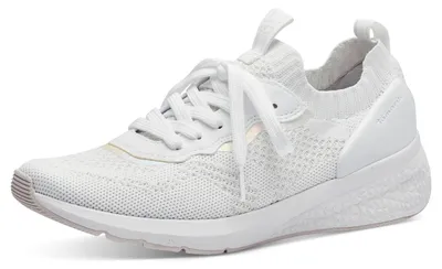 Produktbild von Tamaris Damen Sneaker Sock Schnürschuh Stretch 1-23714-42, Größe:37 EU, Farbe:Weiß
