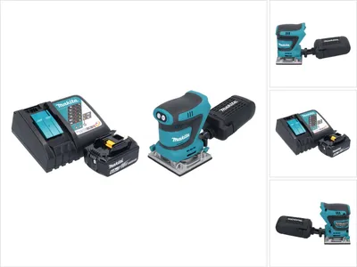 Obrázok produktu pre Akumulátorová orbitálna brúska Makita DBO 484 RG1 18 V 112 x 102 mm + 1x akumulátor 6,0 Ah + nabíjačka