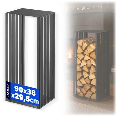 Produktbild von KADAX Kaminholzständer, Metall, Schwarz