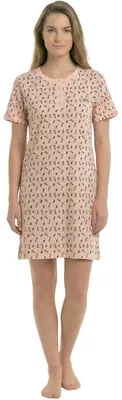 Produktbild von Kisses&Love Sommernachthemd für Damen, 100 % Baumwolle, Kurzarm, KL45000