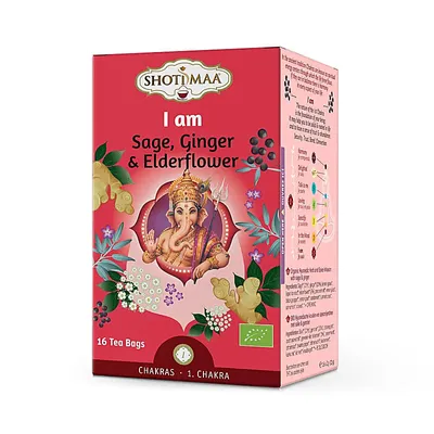 Produktbild von Shoti Maa - Kraft & Wrme - Salbei, Ingwer & Holunderblte - 16x2g
