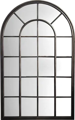 Immagine prodotto di Milani Home - specchio da parete in metallo grigio, design elegante, formato verticale 81 x 4 x 127 cm