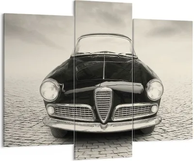 Produktbild von Bild auf Leinwand - Leinwandbild - 3 Teile - Alpha Romeo Giuletta - 130x100cm - Wand Bild - Wanddeko - Wandbilder - Leinwanddruck - Bilder - Wanddekoration - Leinwand bilder - CB130x100-4210