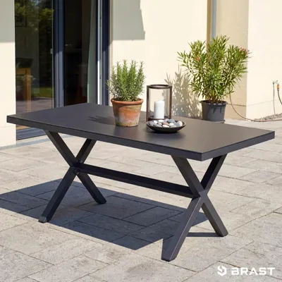 Produktbild von BRAST Gartenlounge-Set Aluminium Adria | viele Varianten & Module | bis zu 5 Personen | Sofa Sessel Tisch | korrosionsfrei wetterfest | Loungemöbel Essgruppe Gartenmöbel | Esstisch