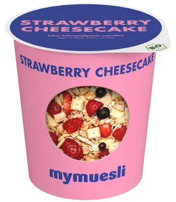 Produktbild von mymuesli 2go Strawberry Cheesecake 85g
