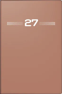 Produktbild von rido/idé 7015202017 Taschenkalender Mod. partner/Industrie I 2027 A7, Kunststoff, caramel