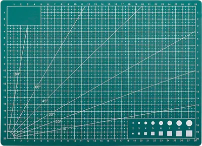 Zdjęcie produktu dla Verk 11338_Z Mata do cięcia i przycinania, dwustronna A4, zielona