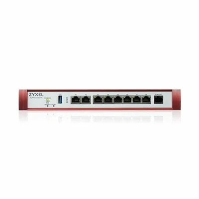 Produktbild von Zyxel USG FLEX 200HP, 5 Gbit/s, 1,2 Gbit/s, 2000 Mbit/s, 191,9 BTU/h, IKEv2, IPSec, SSL, Kabelgebunden