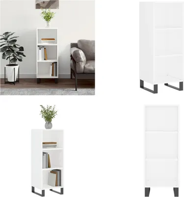 Produktbild von vidaXL Sideboard Weiß 34,5x32,5x90 cm Holzwerkstoff - Sideboard - Sideboards - Schrank - Lagerschrank