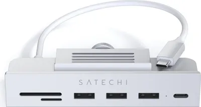 Zdjęcie produktu dla Satechi, koncentrator terminali USB-C dla iMac 24" 2021, wieloportowy, regulowany, srebrny
