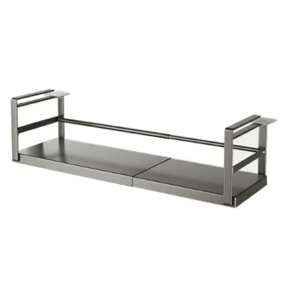 Produktbild von Expandierbare unter Regal Storage Rack Punch-free Hanging Slide-in unter Regal Cabinet Organizer Edelstahl Küche Pantry Arbeitsplatte Gewürzhalter