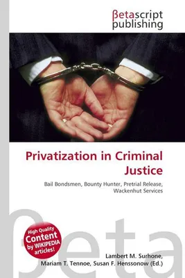 Produktbild von Privatization in Criminal Justice