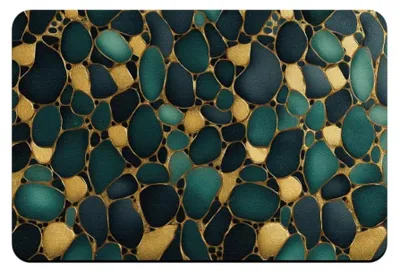 Imagen del producto de Omgoods - Alfombrilla antideslizante - 40 x 60 cm, diseño de guijarros