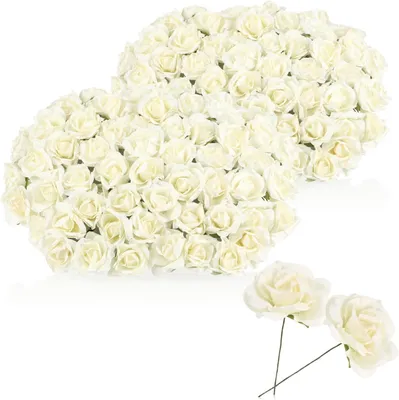 Productafbeelding van Com-four 120 papieren bloemen - 20 boeketten met 6 bloemen per stuk