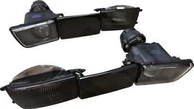 Produktbild von Frontblinker Blinker Schwarz Smoke + kurze Blenden + Nebelscheinwerfer Links