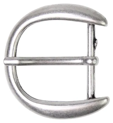 Produktbild von FRONHOFER Gürtelschnalle silber, Dornschnalle für 4 cm Riemen