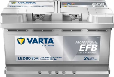 Produktbild von Varta LED80 Professional EFB 12V 80Ah 800A 930 080 080