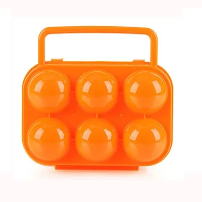 Immagine prodotto di 2x scatola porta uova scatola porta uova, adatta per 12 uova, plastica, colore: arancione