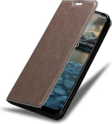 Immagine prodotto di Cadorabo cover per Nokia 2.4 cover protettiva in marrone custodia per cellulare cover chiusura magnetica