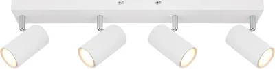 Produktbild von Deckenstrahler, Metall, weiß, 4 Flammig