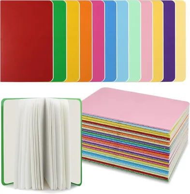 Obrázok produktu pre A6 bloky na poznámky 24 kusov, prázdny papier, mini formát, na písanie a kreslenie