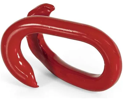 Produktbild von Not-/Verbindungsglied für Absperrketten, Stahl, Rot, 42x26x6 mm