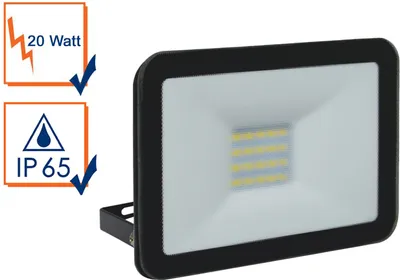 Produktbild von Strahler schwarz Baustrahler 20W LED 5000K Scheinwerfer Arbeitsleuchte Flutlicht