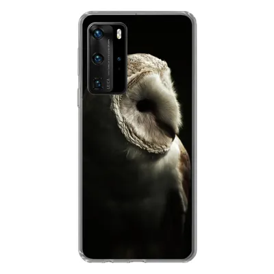 Produktbild von MuchoWow® Handyhülle Schutzhülle Hülle für Huawei P40 Pro Eule - Vogel - Porträt Silikon Softcase Handy Hülle - Schutz